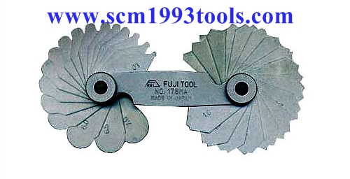 เกจวัดรัศมี รุ่น 178 ญี่ปุ่น แบบหวี คุณภาพดี FUJITOOLS No.178 RADIUS GAUGE