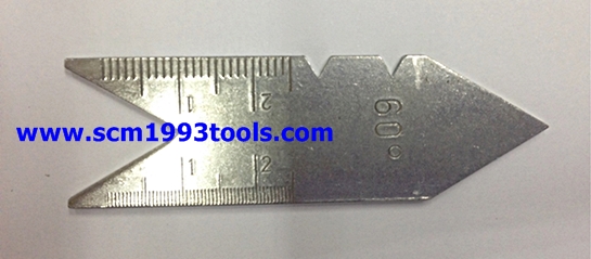 เกจวัดมุมดอกสว่าน 60° หางปลาวัดองศา เยอรมัน คุณภาพดี CENTER GAUGE