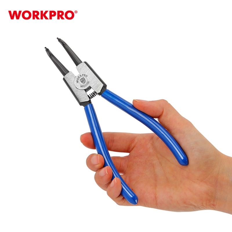 WORKPRO คีมถ่างแหวนปากงอ (CR-V) ขนาด 7 นิ้ว รุ่น WP231081