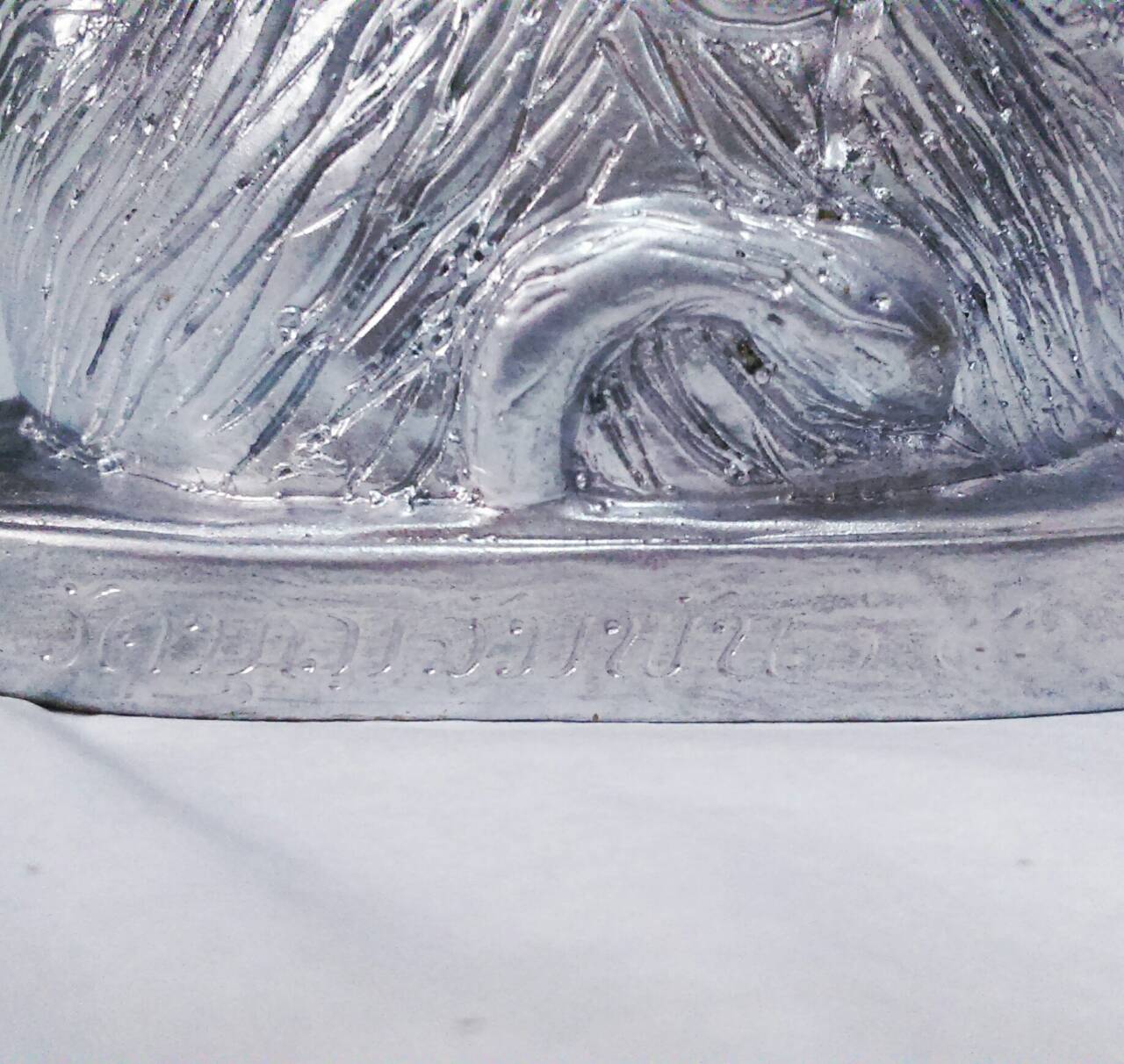 แพะเหลียวหลังสะกิดใจ เนื้อซิลิก้า ขนาด 5 นิ้ว หลวงปู่อาด วัดบุญสัมพันธ์