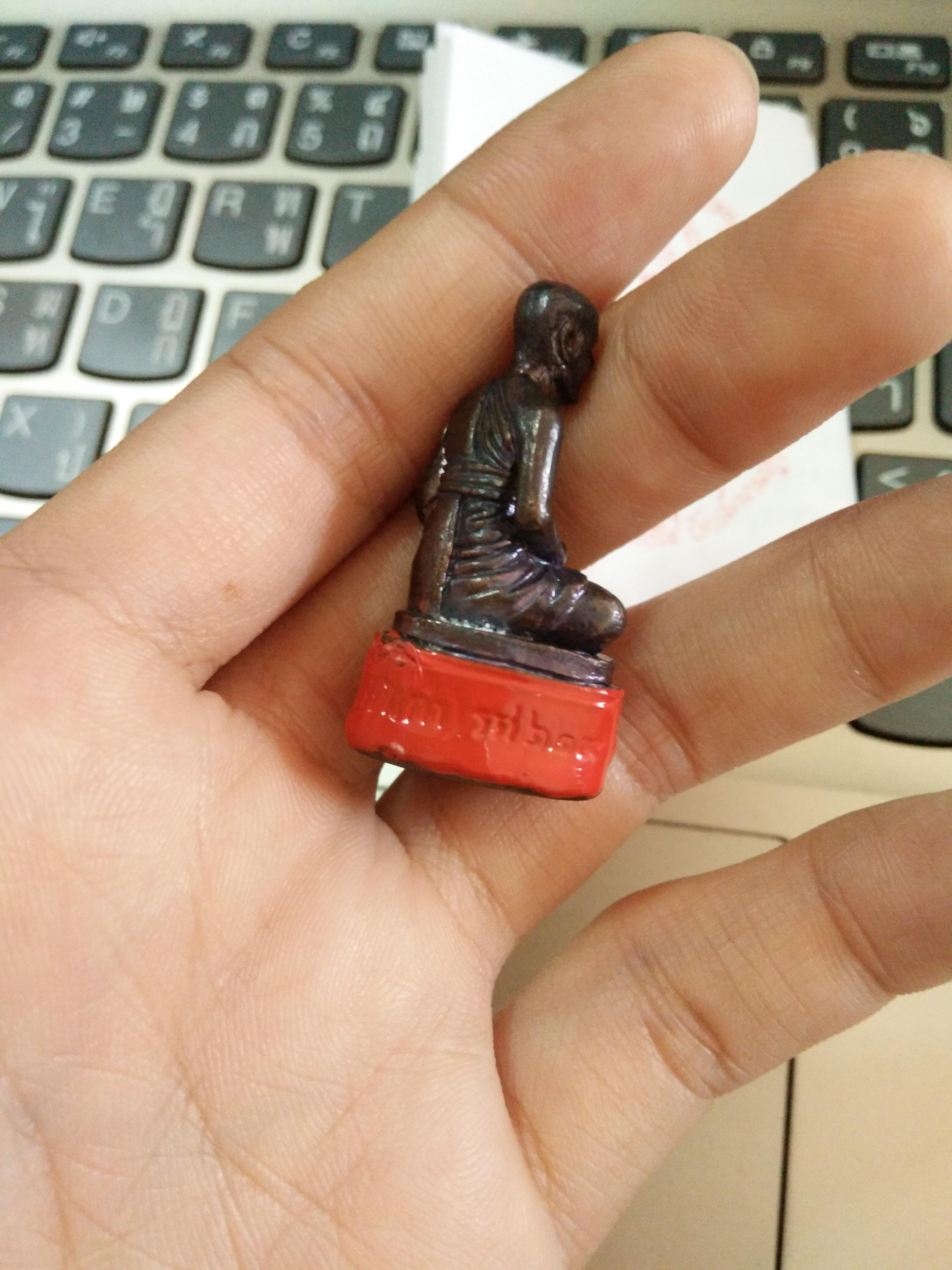 รูปหล่อลอยองค์ หลวงปู่เอี่ยม no.628 หลวงปู่วาส วัดสพานสูงเสก ปี 55