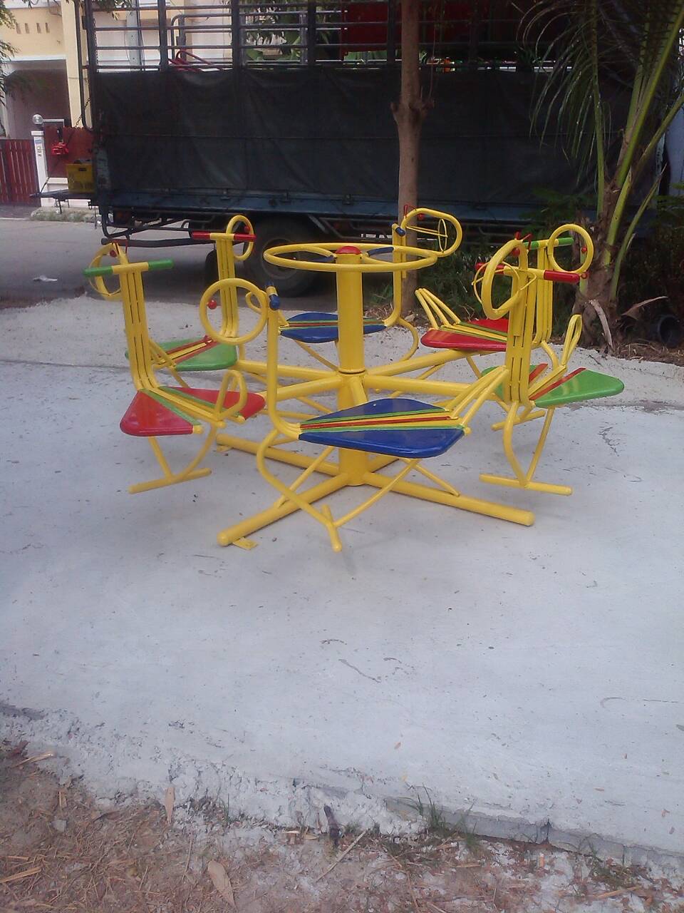 รหัส PG ผลงานติดตั้ง (หมู่บ้านลภาวัล12 จ.นนทบุรี) เครื่องเล่นสนามกลางแจ้งสำหรับเด็ก