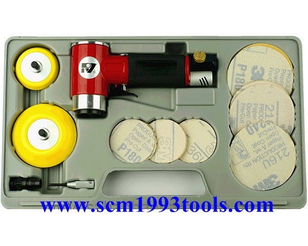 RY-202K ชุดเครื่องขัดกระดาษทรายลม มีที่เก็บเสียง พร้อมอุปกรณ์ครบชุด Sander Kit