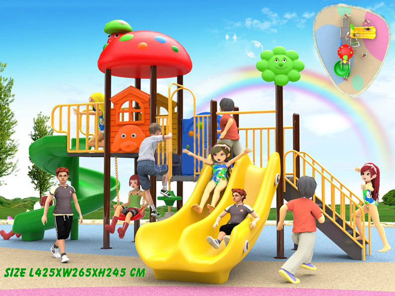 DS - P50 บ้านเห็ดชิงช้ากระดานลื่น B3 265*425*245