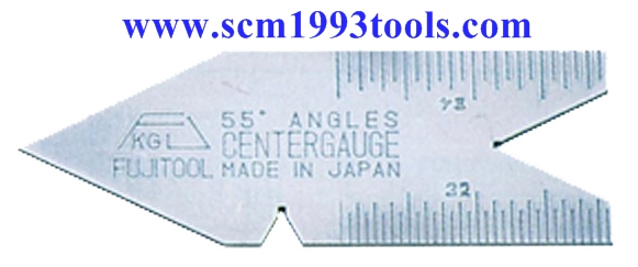 เกจวัดมุมดอกสว่าน 55° หางปลาวัดองศา ตรา FUJI ญี่ปุ่น คุณภาพดี CENTER GAUGE