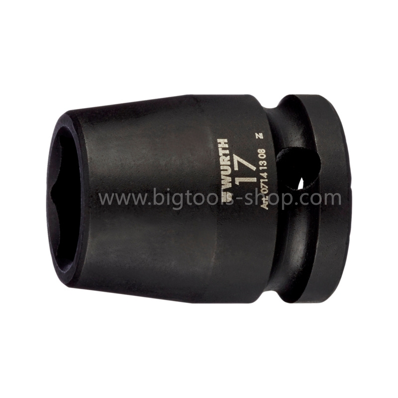 Wurth : ลูกบล็อคลม "สั้น" รู 1/2" 6 เหลี่ยม Wurth : 1/2" IMPACT SOCKET WRENCH SHORT