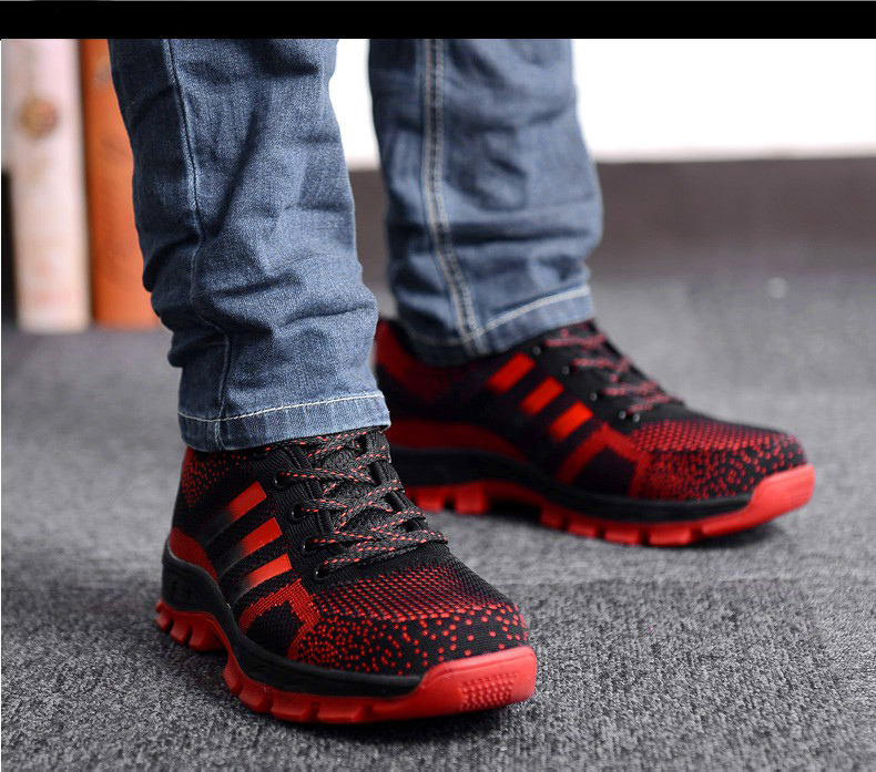 รองเท้าเซฟตี้รุ่น Airfly Technology one สีแดง