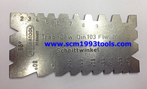 เกจวัดเกลียว เกจวัดมุมเอ็คมี่ วัดมุม 30 องศา เยอรมัน คุณภาพดี ACME SCREW THREAD GAUGE
