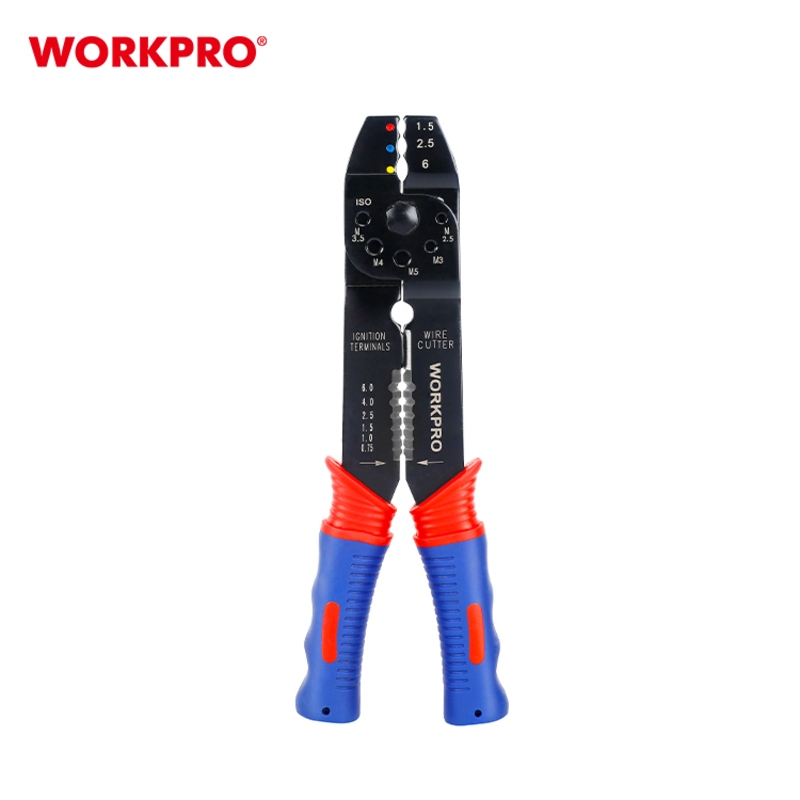 WORKPRO คีมย้ำสายไฟ ขนาด 200 มม.(8 นิ้ว) รุ่น WP291001