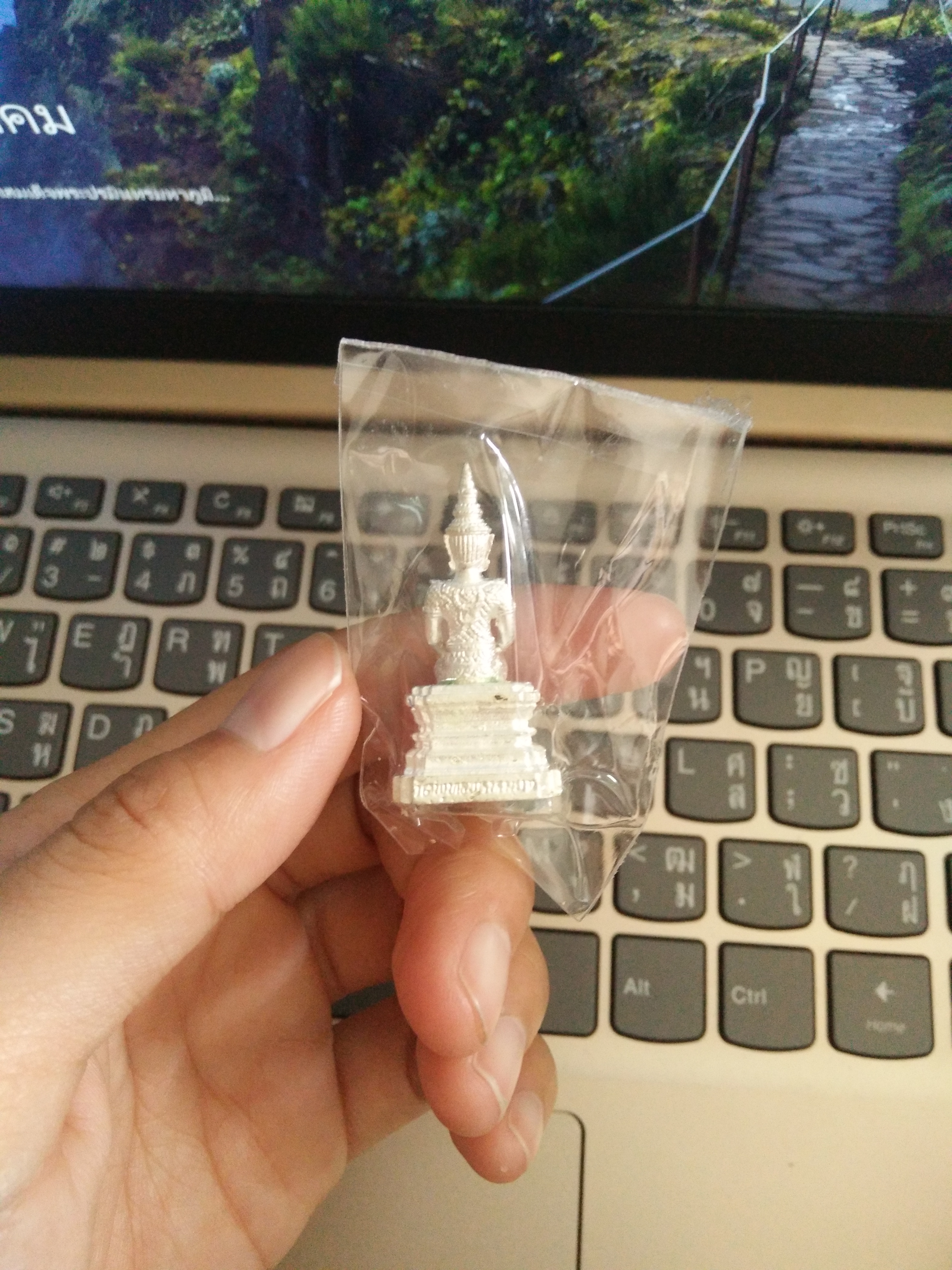 พระวิสุทธิเทพชุบเงิน วัดพุทธพรหมยาน No.xxx ลพ.เล็ก ร่วมเสก