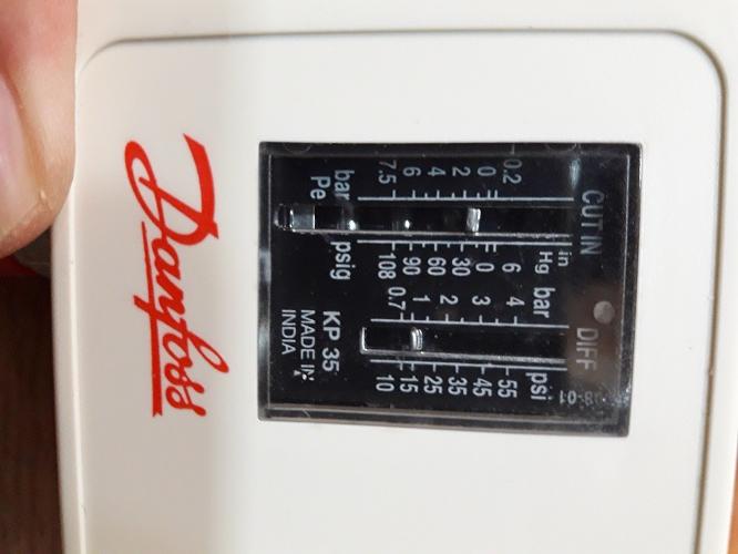 Pressure Switch Danfoss KP35 (-0.2 - 7.5 bar) เพลสเชอร์สวิตซ์ แดนฟอส KP35 ของแท้