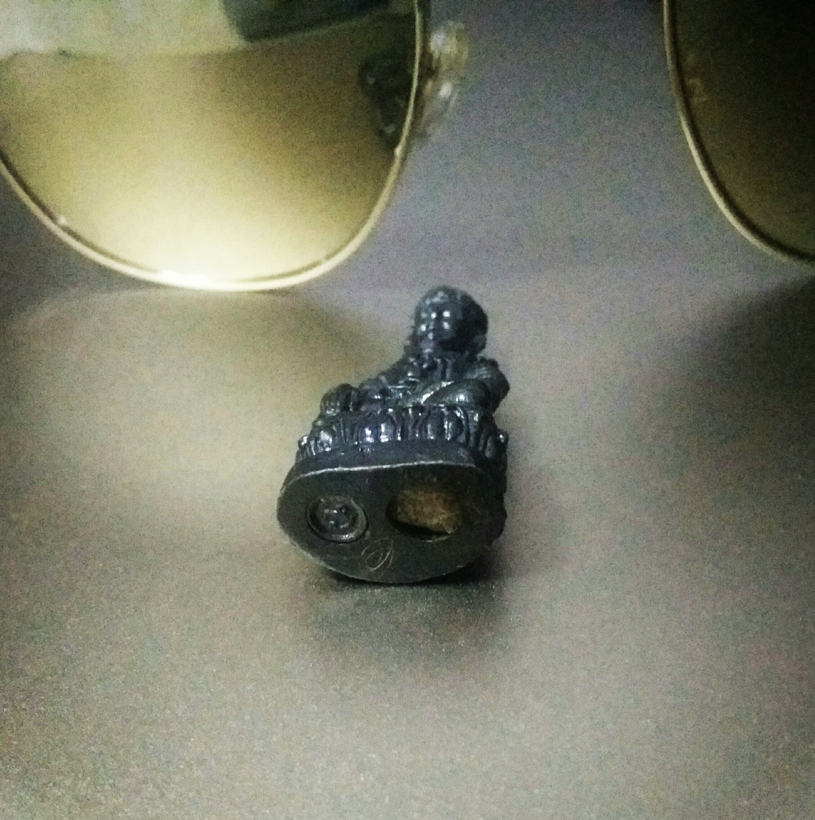 พระกริ่งไตรสรณคมณ์ หลวงตาม้า วัดถ้ำเมืองนะ (มีจาร) ปี 58