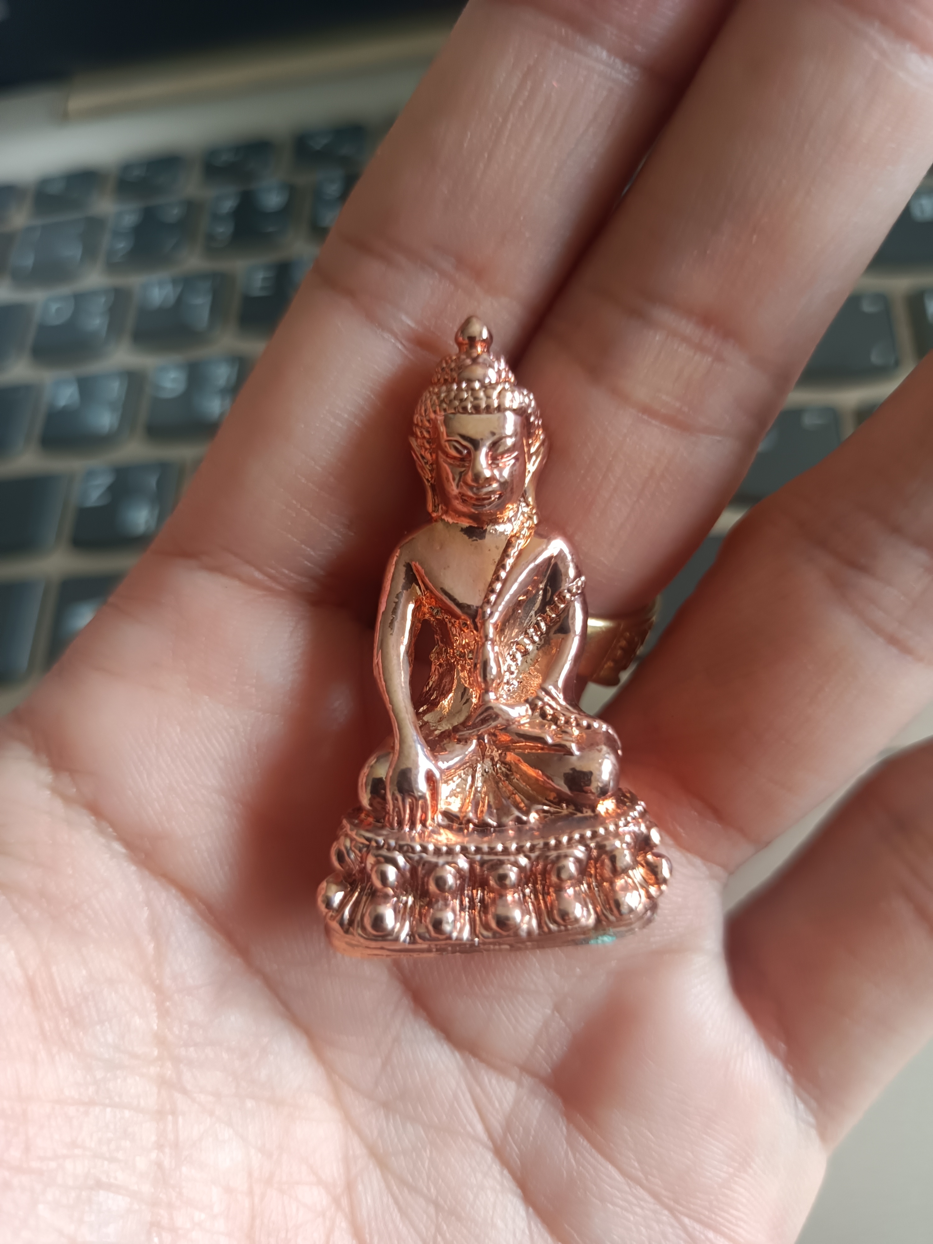 พระกริ่งจินดามณีมนต์พระกาฬ (เนื้อชุบนาก,ชมพูทิพย์) ลพ.เล็กเททอง เข้าพุทธาภิเษกวัดท่าขนุน
