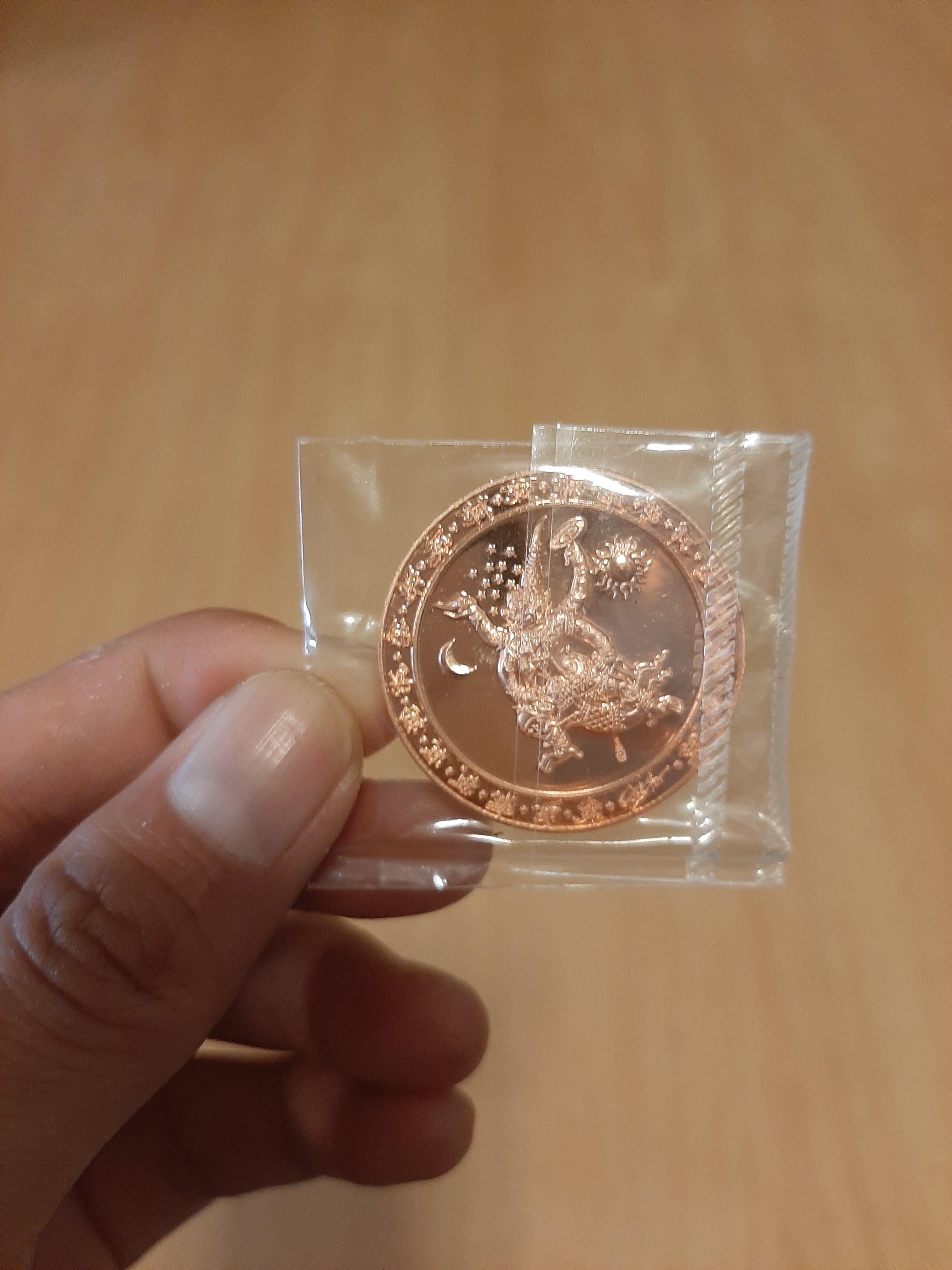 เหรียญพญาหนุมานครองเมืองฝาบาตรอาบเงิน 1ใน100 (ท่านกวนดูมาเสก) ลพ.เล็กเทวาภิเษก ปี 62