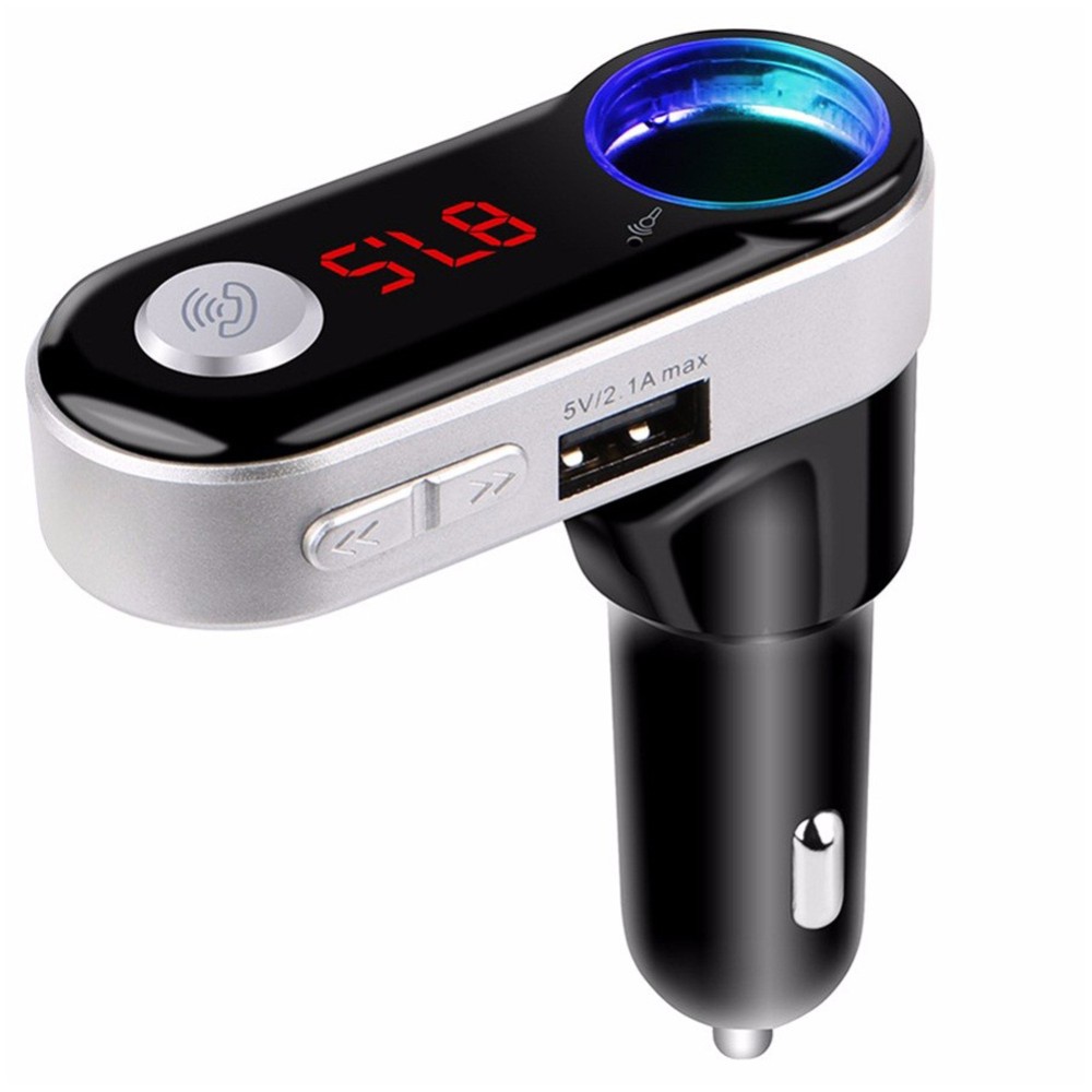 mp3 ของแท้ 100% บลูทูธ ที่ชาร์จไฟรถยนต์ FM Modulator บลูทูธ ในรถยนต์ชุดวิทยุ FM แบบไร้สาย ราคา 950.-