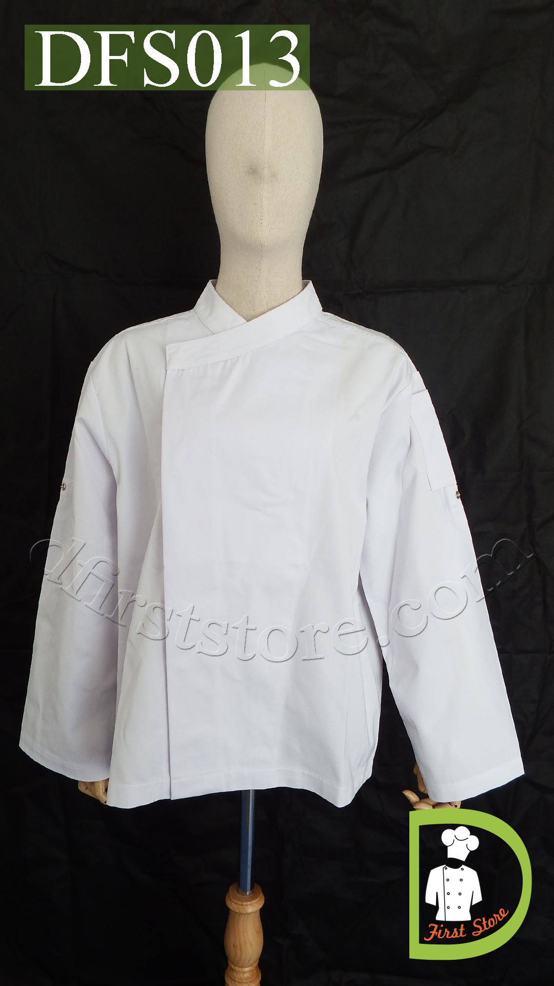 DFS013 Chef Uniform ชุดเชฟสากล (white, สีขาว)