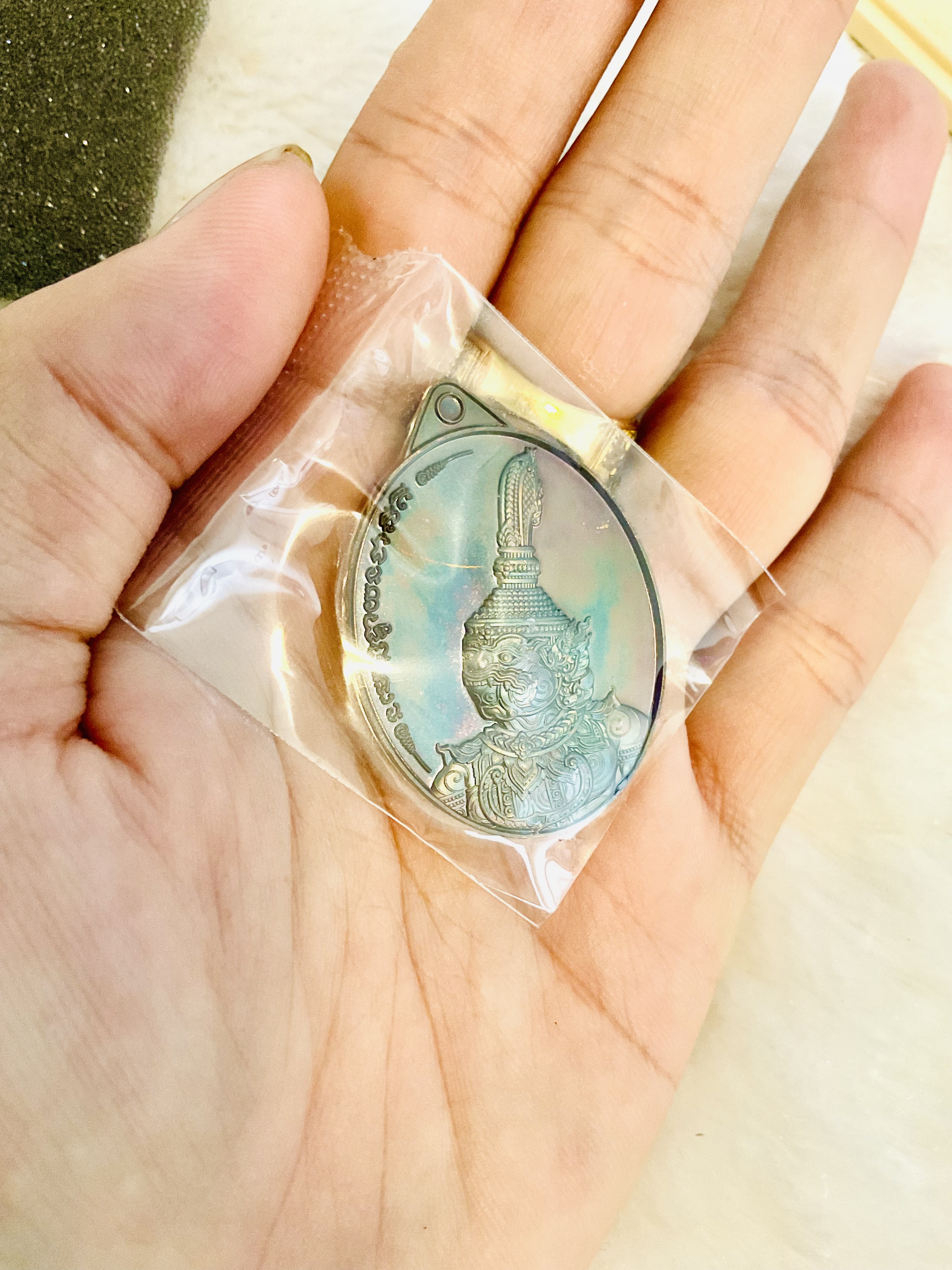 พญาองคต ทองแดงรมรุ้ง (ลุ้น1 ใน 99 ) หลวงปู่ศิลา