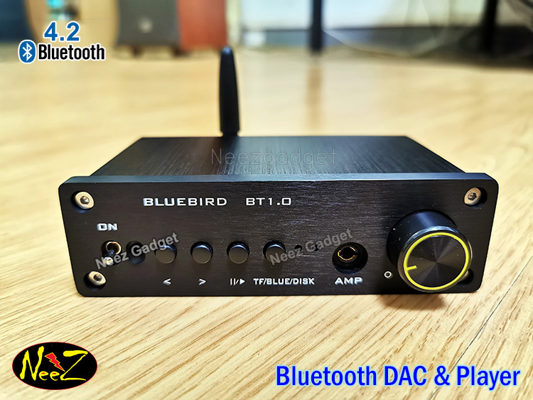 DAC Bluetooth +Player+Amp เครื่องรับสัญญาณ บลูทูส และ เครื่องเล่นไฟล์เพลงจาก USB&mini SD + แอมป์หูฟัง ใช้ในรถได้เลย มีประกัน ร้านไทย