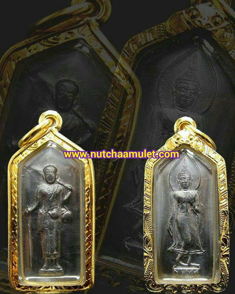 พระโคตรเศรษฐี(แร่โคตรเศรษฐีล้วน) ปี 38 พิมพ์หนา เลี่ยมทองคำแท้