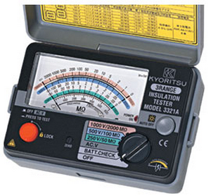 KYORITSU Insulation tester รุ่น 3321A (เลิกผลิตให้ใช้รุ่น 3431 แทน)