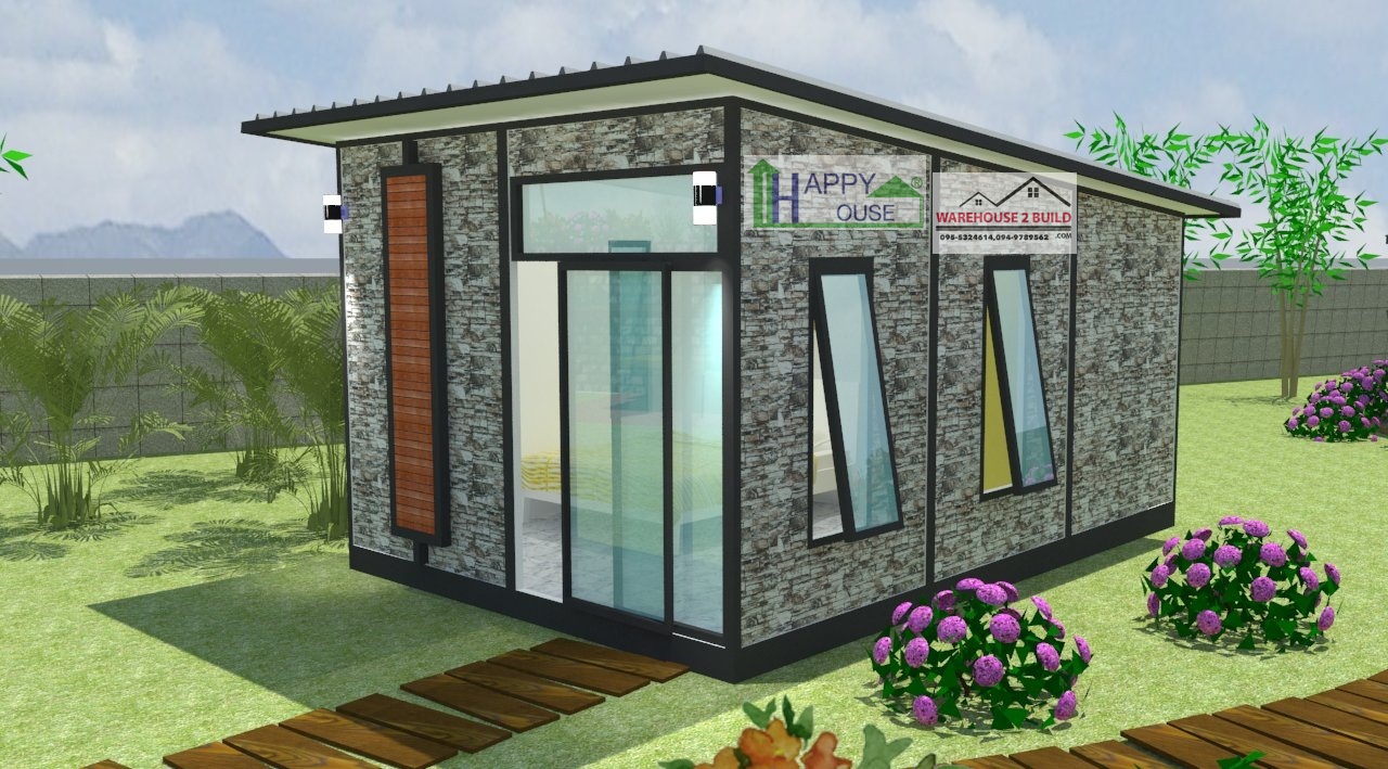 บ้านสำเร็จรูป บ้านน็อคดาวน์ สร้างออฟฟิศ happyhouse ND-10