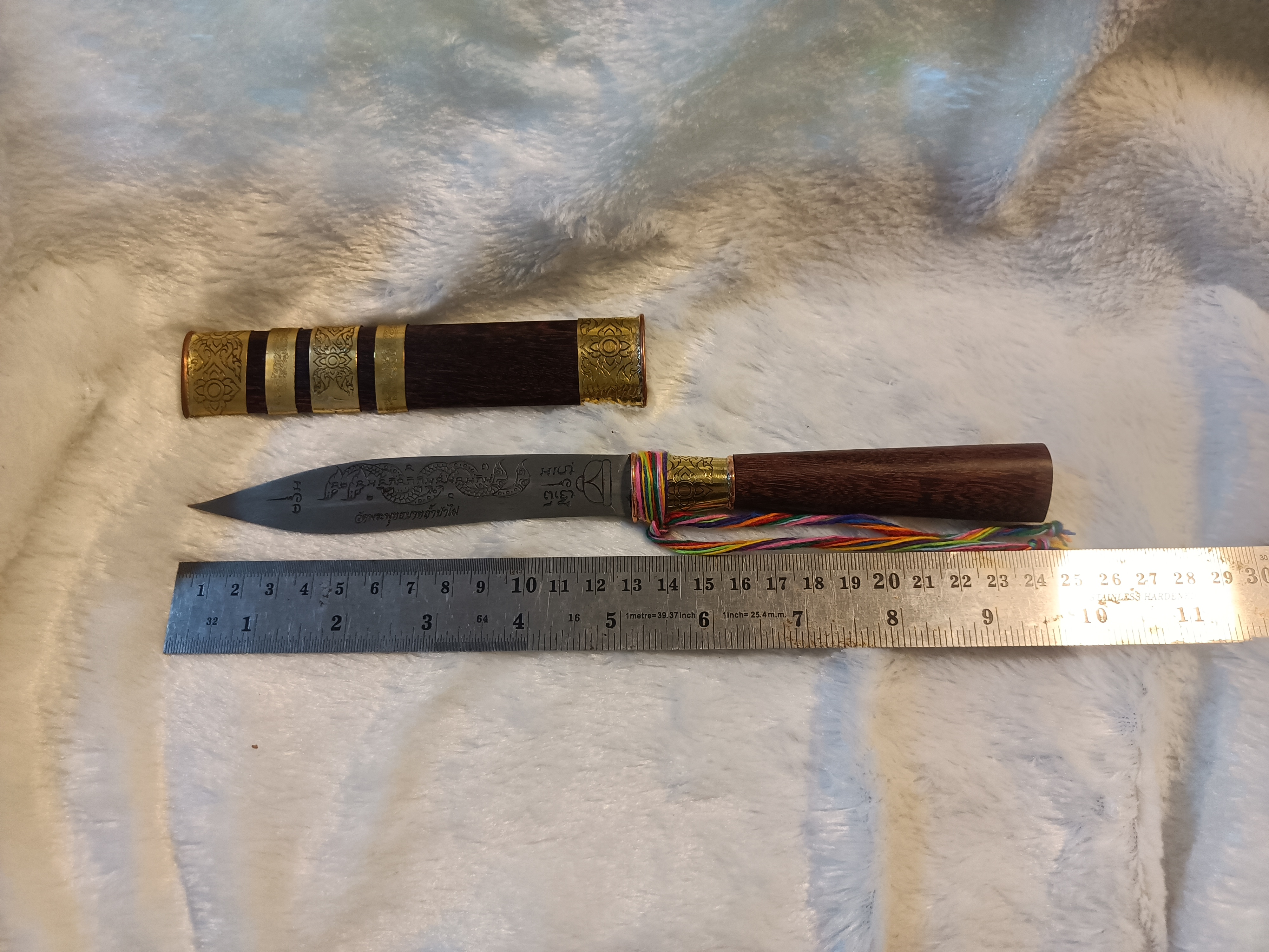 มีดเทพศาสตรา หลวงพ่อเล็ก วัดท่าขนุน หลวงพ่อบ๊ะ พุทธาภิเษก วัดพระพุทธบาทถ้ำป่าไผ่