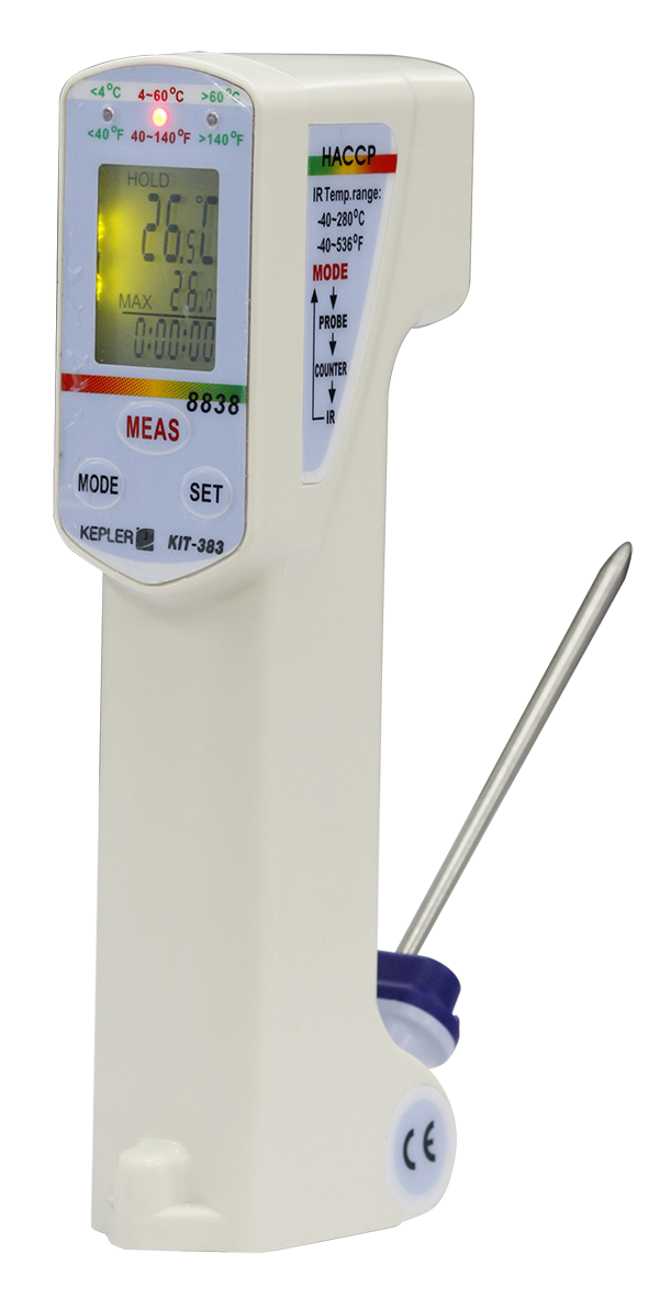 เครื่องวัดอุณหภูมิแบบอินฟราเรด KEPLER รุ่น KIT-383 :Infared Thermometer & Probe RTD