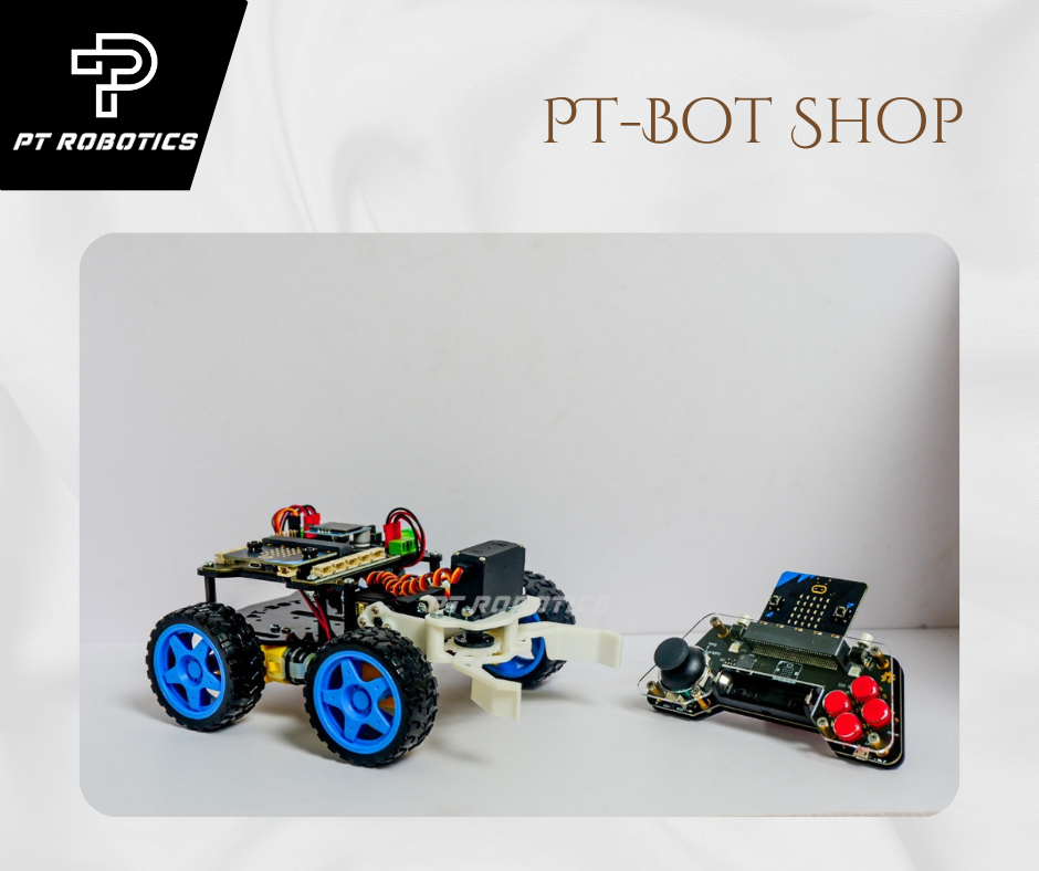 หุ่นยนต์บังคับมือไร้สาย Microbit