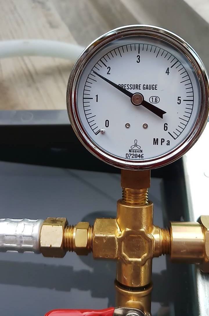 Kyowa เคียววา รุ่น T-508 ปั๊มเทสท่อมือโยก เครื่องตรวจสอบรอยรั่วท่อน้ำ Hydraulic Pressure Test Pump ญี่ปุ่น