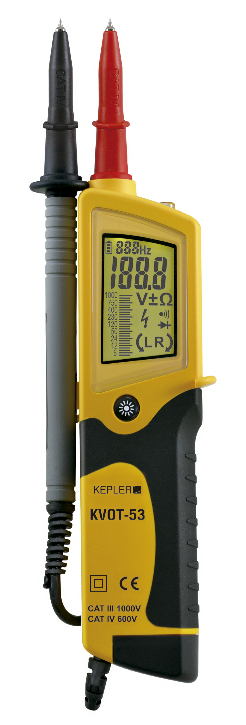 มิเตอร์ทดสอบค่าแรงดันไฟฟ้า (VOLTAGE & CONTINUITY TESTER) แบรนด์ KEPLER รุ่น KVOT-53