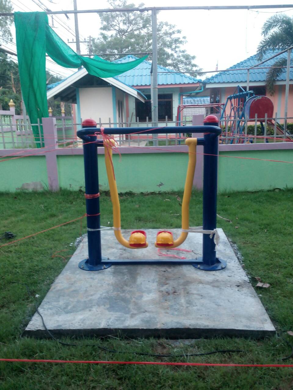 รหัส OUL ผลงานติดตั้ง (อบต.แกลง อ.เมือง จ.ระยอง) เครื่องออกกำลังกายกลางแจ้ง