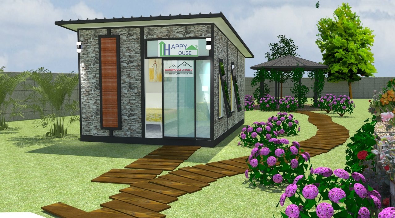 บ้านสำเร็จรูป บ้านน็อคดาวน์ สร้างออฟฟิศ happyhouse ND-10