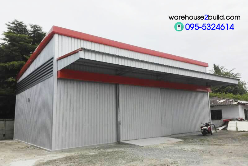 รับสร้างโกดังสำเร็จรูป ลาดปลาเค้า24 ขนาด 10.00 x 15.00 x 6.00 m.