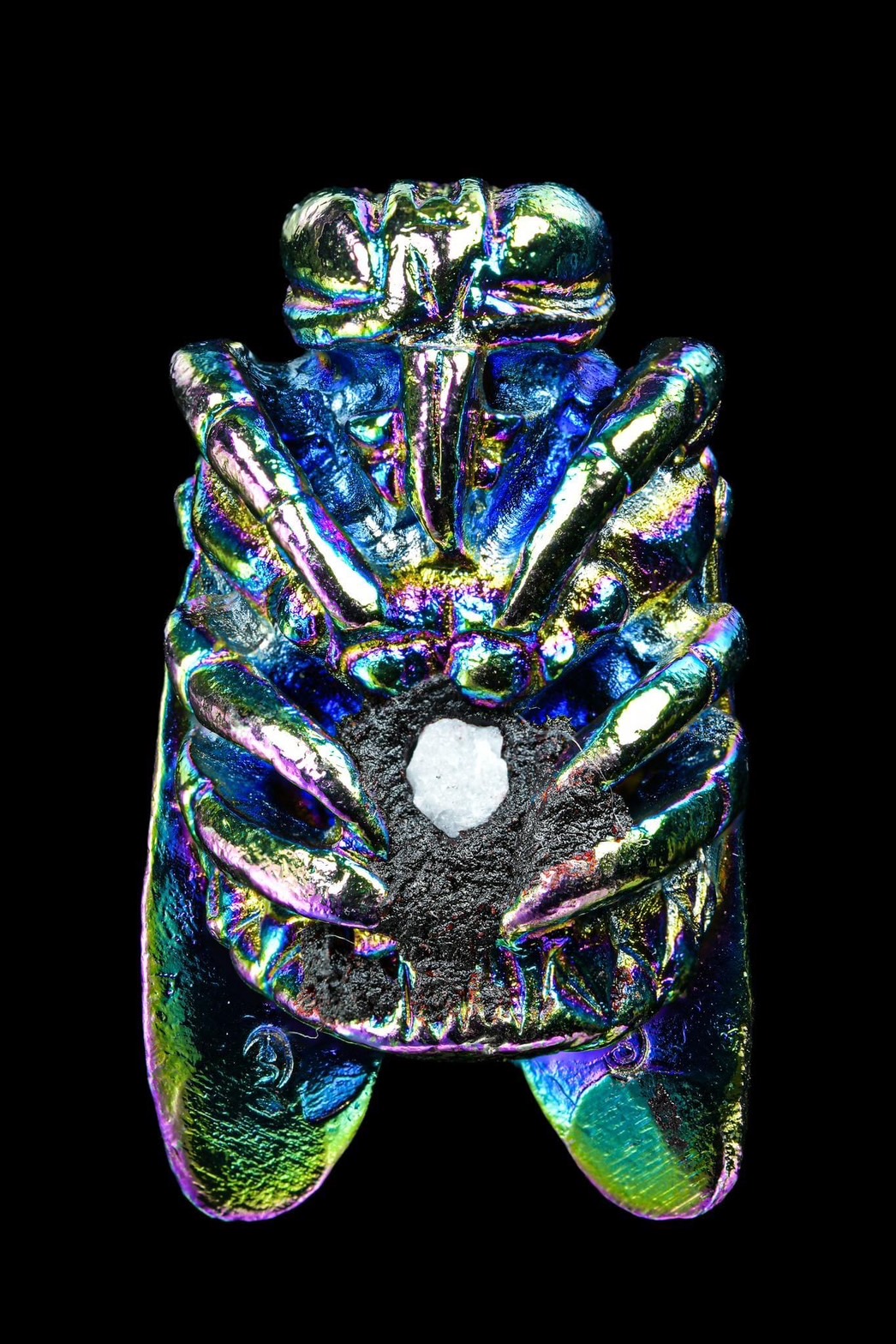 แมลงภู่คำ เลี่ยมน้ำมันว่านมหาเสน่ห์พญาไก่แดงของครูบาออ