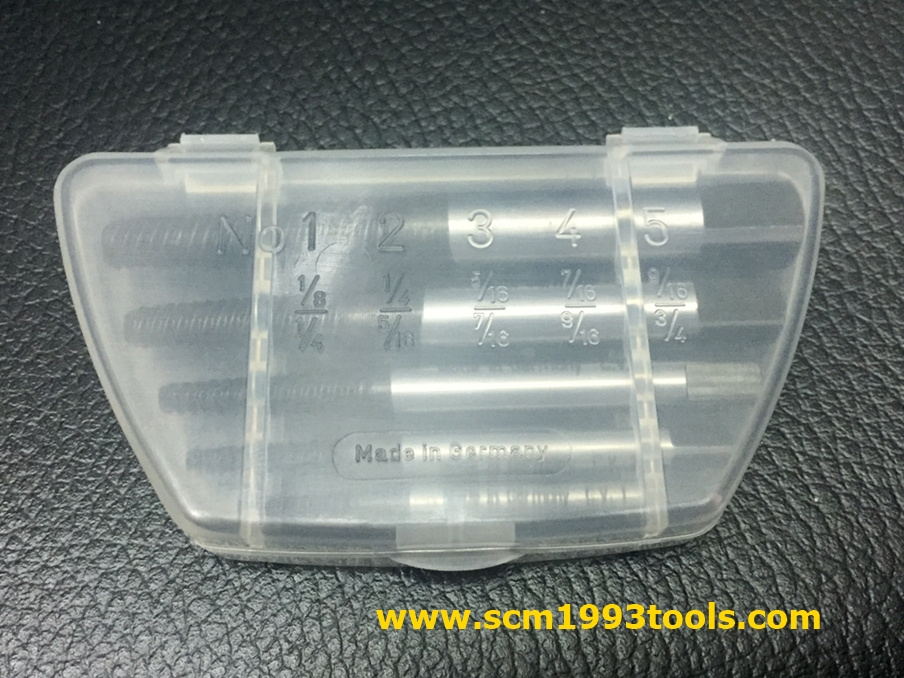 TUBUS ถอนเกลียวซ้าย (5 ตัวชุด) 1/8"-3/4" แท้จากเยอรมัน