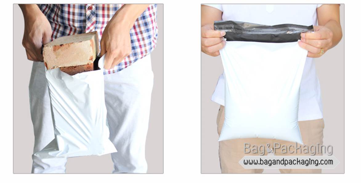 ซองจดหมายพลาสติก (ไม่มีจ่าหน้า) ขนาด 20 x 35 cm