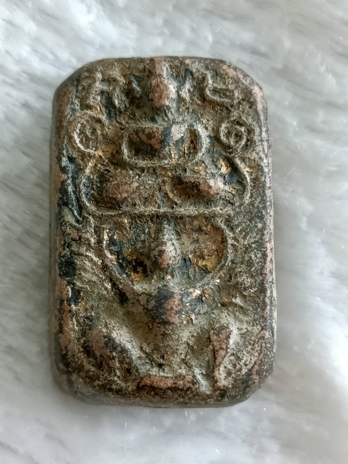 พระพิมพ์หลวงพ่อปาน ขี่ครุฑ หลวงพ่อหนุน วัดพุทธโมกข์ พุทธาภิเษก (กรุวัด)