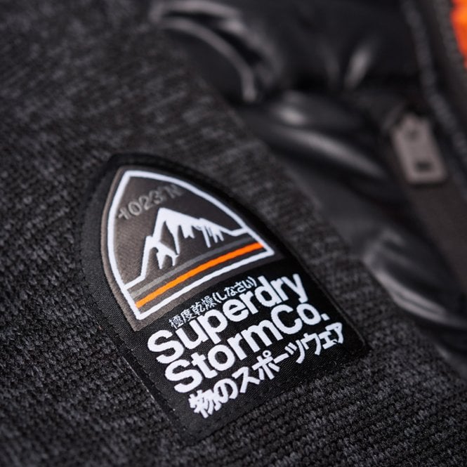 เสื้อกันหนาว Superdry Storm Hybrid Ziphood - Black ของใหม่ ของแท้ พร้อมส่งจากไทย
