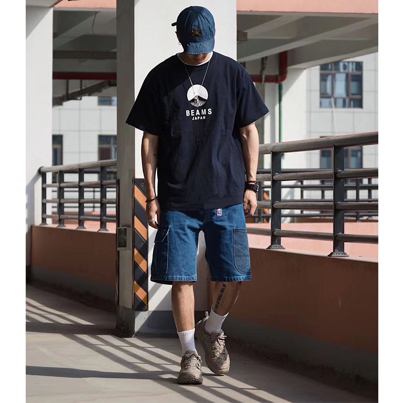 เสื้อโอเวอร์ไซส์ Beams Japan ของแท้ ของใหม่ พร้อมส่ง เสื้อออกกำลังกาย เสื้อเดินป่า