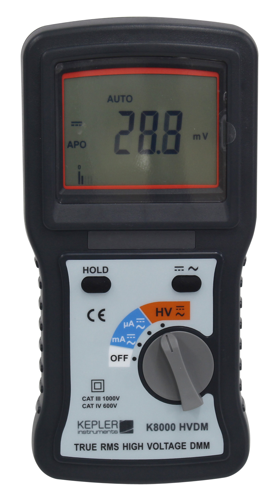 ดิจิตอลมัลติมิเตอร์วัดแรงดันไฟสูง (High Voltage Digital Multi-meters) แบรนด์ KEPLER รุ่น K8000 HVDM