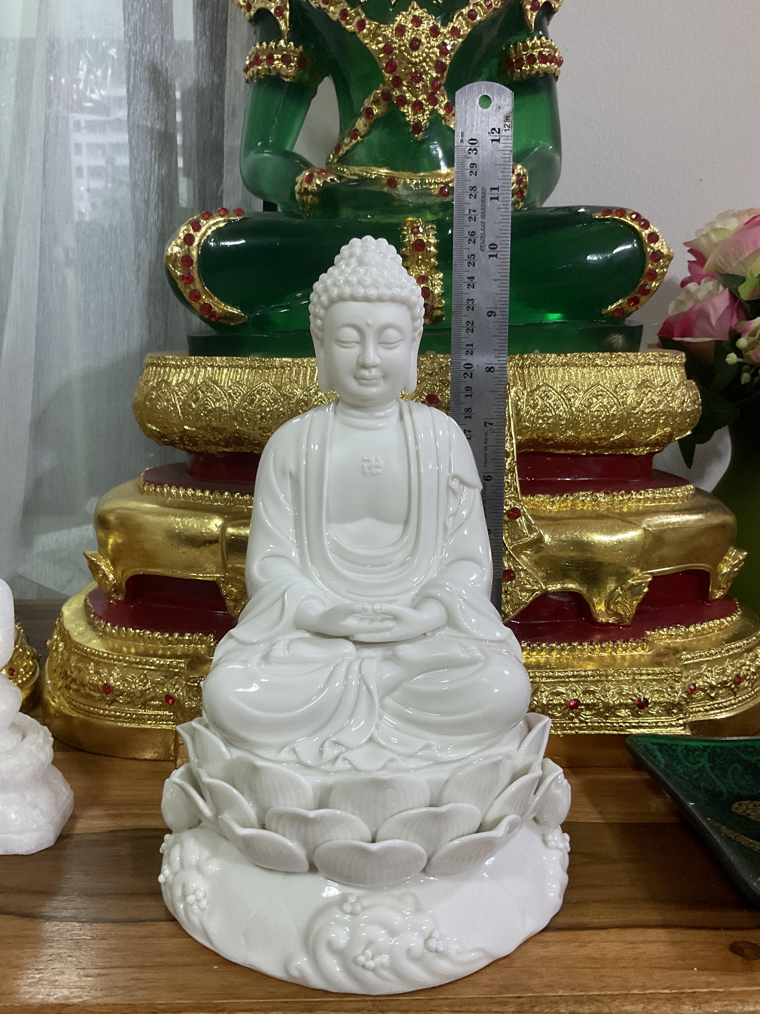 พระยูไล (สัมโภคกาย) พอร์ซเลน สูง 10“ หลวงพ่อบ๊ะ วัดโพธิลังการ์