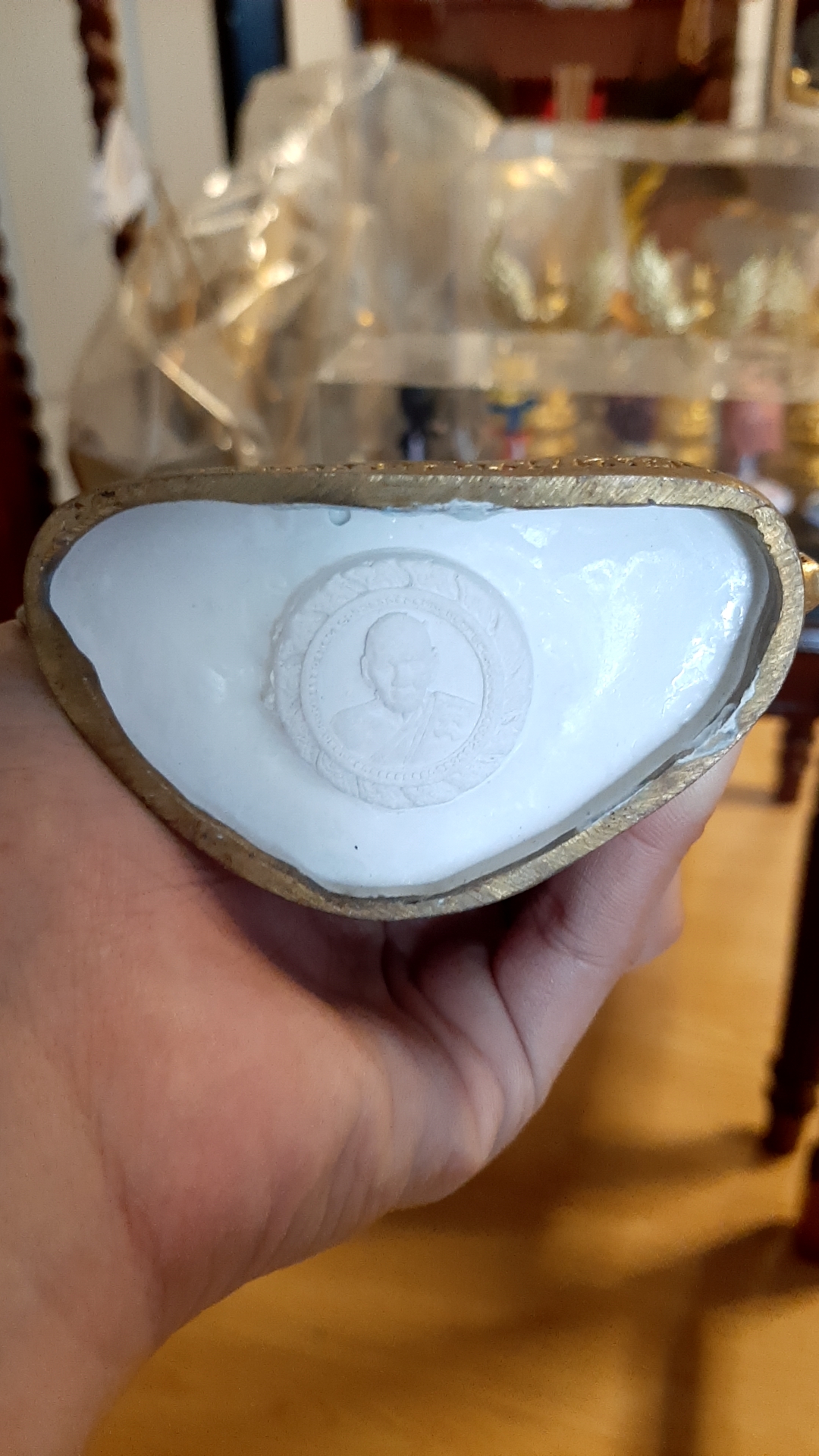 พระบูชาจักรพรรดิ์กิมบ่เซี้ยง หลวงตาม้า หน้าตัก 3 นิ้ว