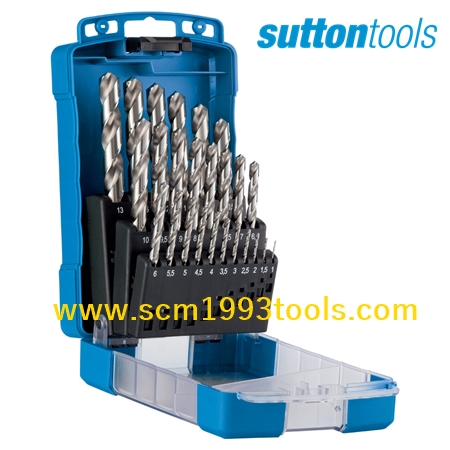 SUTTON SM3 ซัตตัน ดอกสว่านเจาะเหล็ก ไฮสปีด 1-13mm. 25 ดอก Drill Bit Set