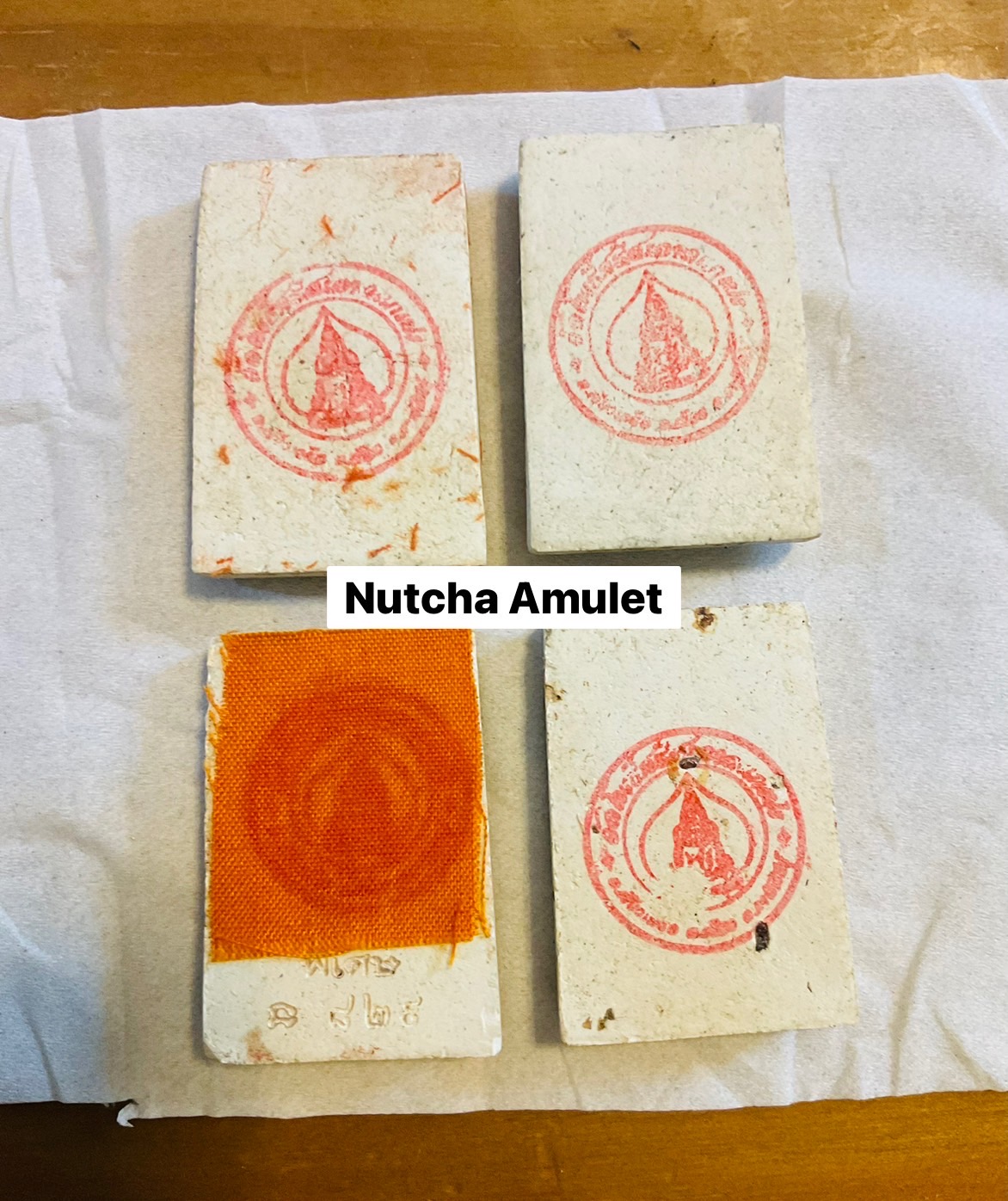 ชุด 4 องค์ พระผงสมเด็จ 9 ชั้น รุ่น หนุนดวง หลวงพ่อหนุน ลป.ศิลา พุทธาภิเษก