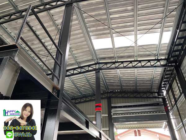 โกดังสำเร็จรูป บางกระสอ ขนาด8.00x14.00x6.00เมตร