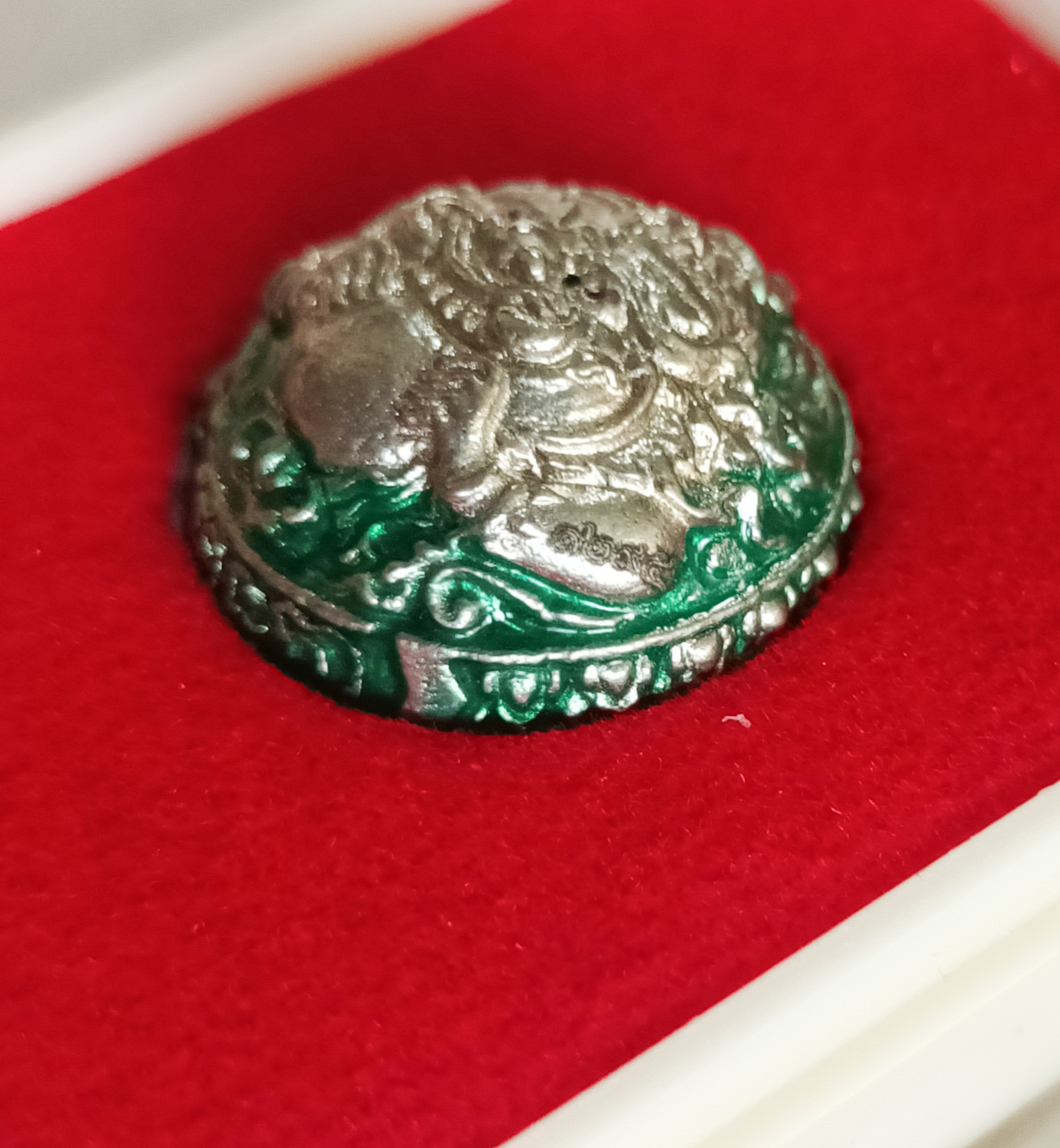 ปรอทกรอ พระราหู (เครื่องรางเตือนภัย) เขาอ้อ อ.เปลี่ยน