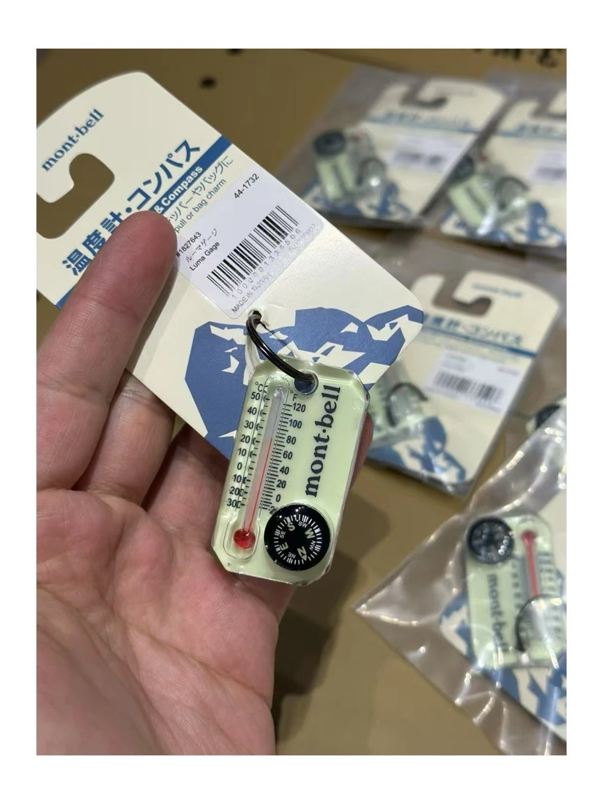 พวงกุญแจเทอร์โมมิเตอร์ Montbell Luma Gage ของใหม่ ของแท้ พร้อมส่ง