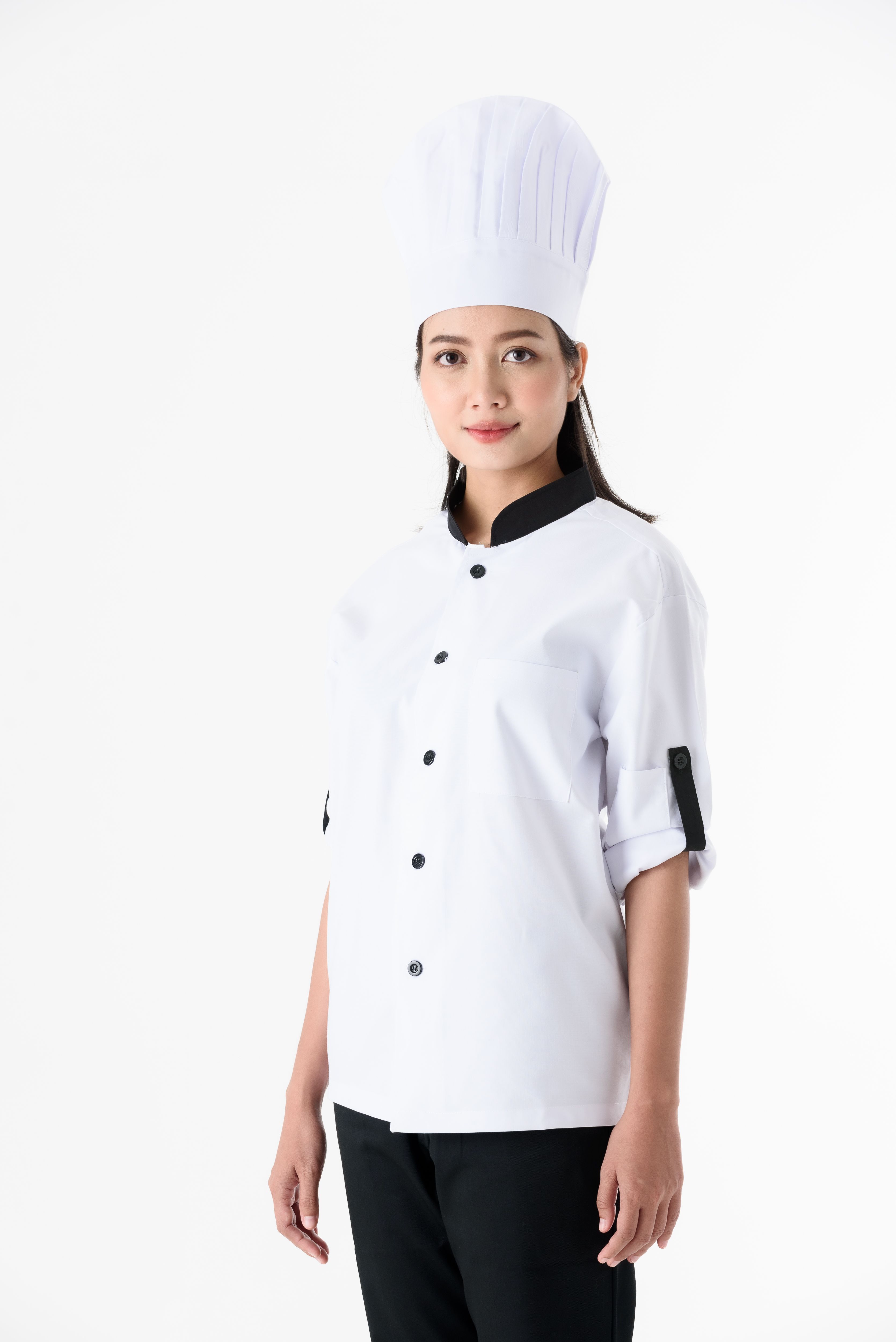 DFS004 Chef Uniform ชุดเชฟสากล (white, สีขาว)