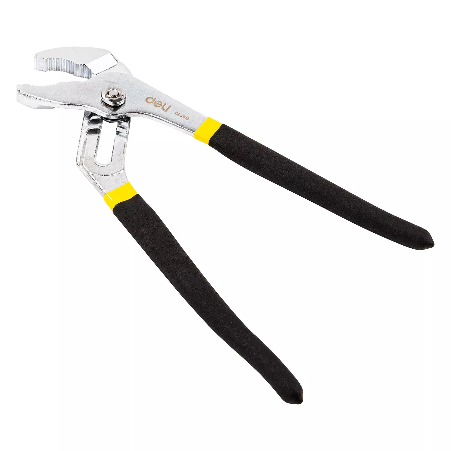 Deli คีมคอม้า คีมจับท่อ ประแจคอม้า ขยายปากได้ 10 นิ้ว/12 นิ้ว คีมปากขยาย ประแจจับท่อ Pump Pliers EDL2610-06
