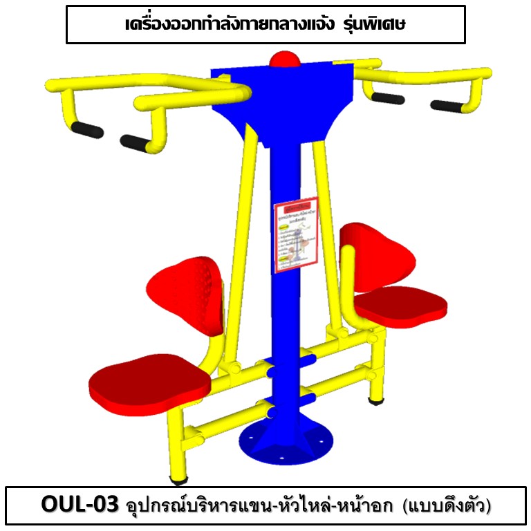 รหัส OUL สีน้ำเงิน-เหลือง-แดง+ป้ายคู่มือ